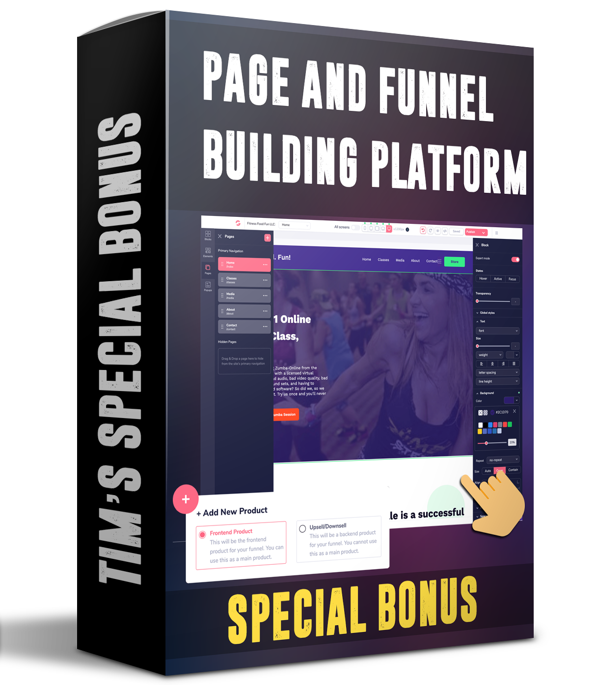 Page and funnel builder