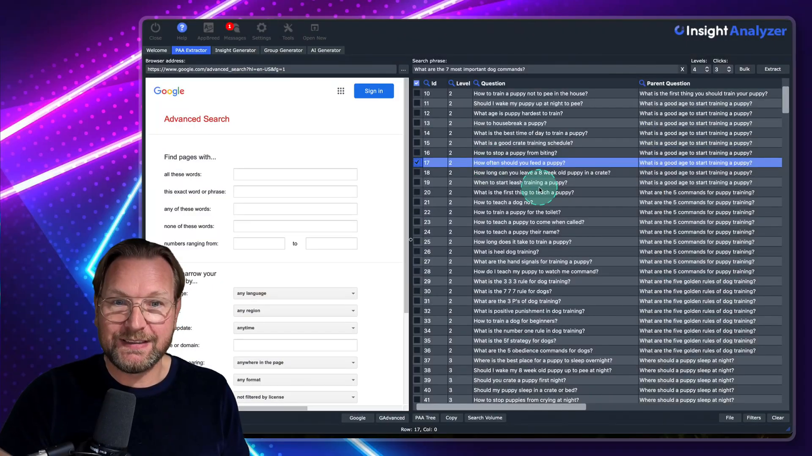 Final overview of Insight Analyzer features.