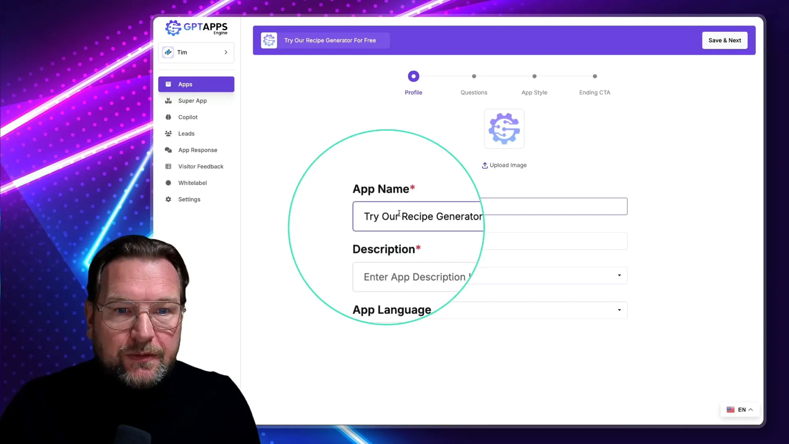 Creating a custom app from scratch
