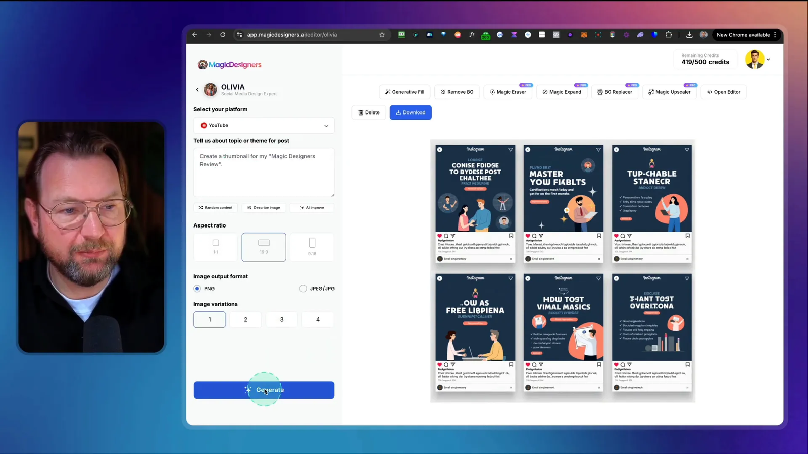 Social media post designed for an online course launch