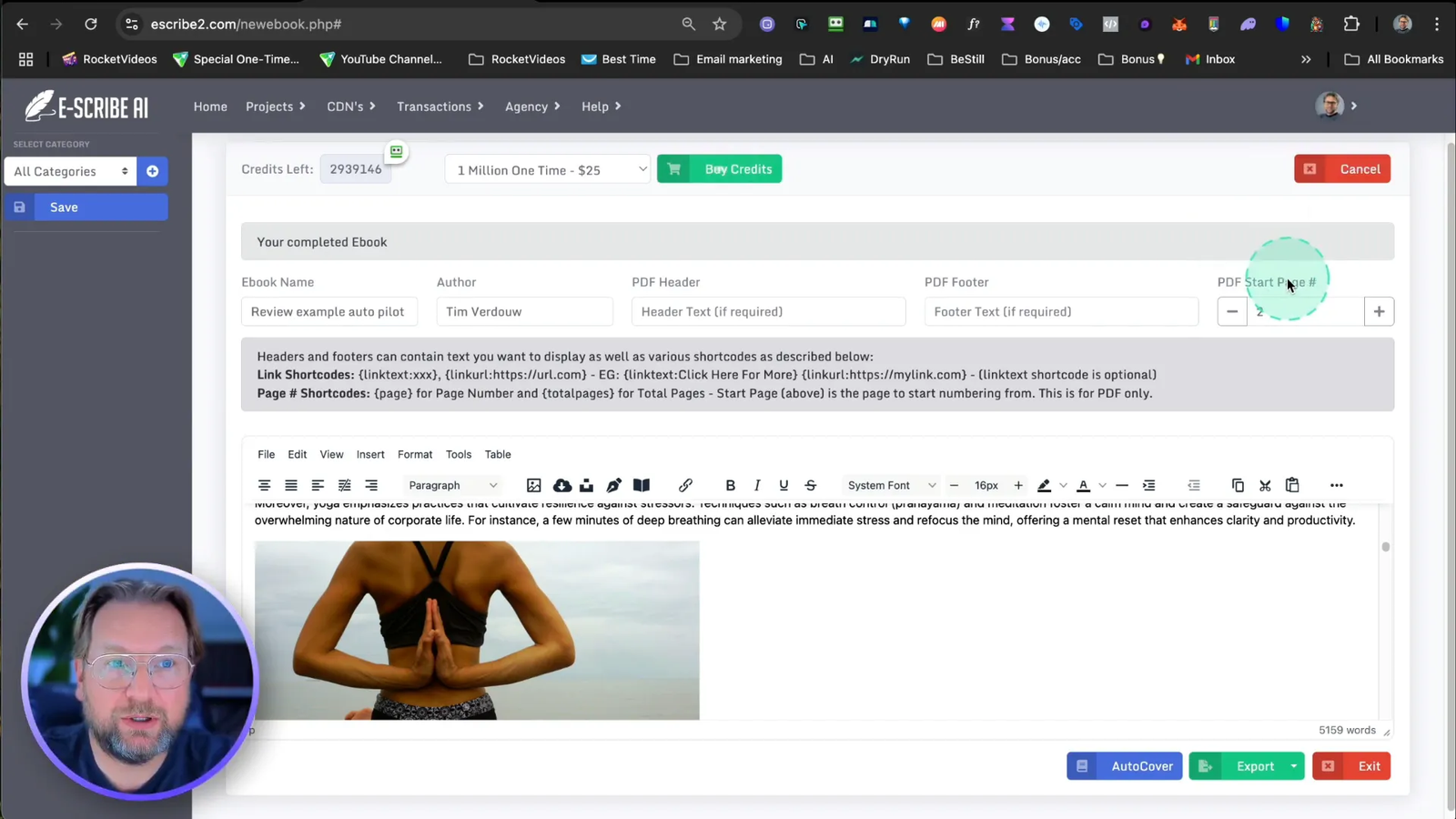 Manual ebook creation process